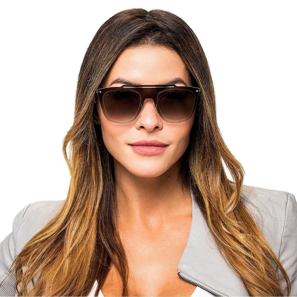 Prive Revaux NEW Shady Business Rimless Sunglasses Brown